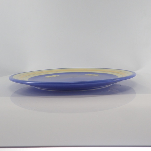 Vtg Evandale Blue Dinner Plate with 4 Bee's  13.75" diameter Heavy 4.5 lbs Mint - Picture 3 of 9